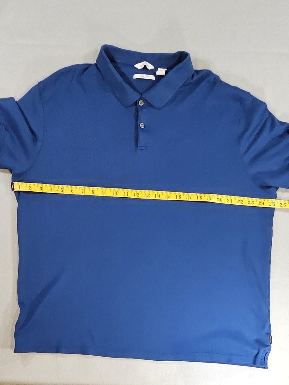 Calvin Klein Men's XXL Liquid Touch Royal Blue Polo Shirt - Picture 6 of 13
